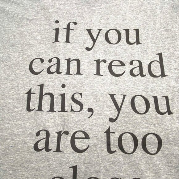 "If You Can Read This..." Adult NOS Gray 3XL T-Shirt - Picture 1 of 5
